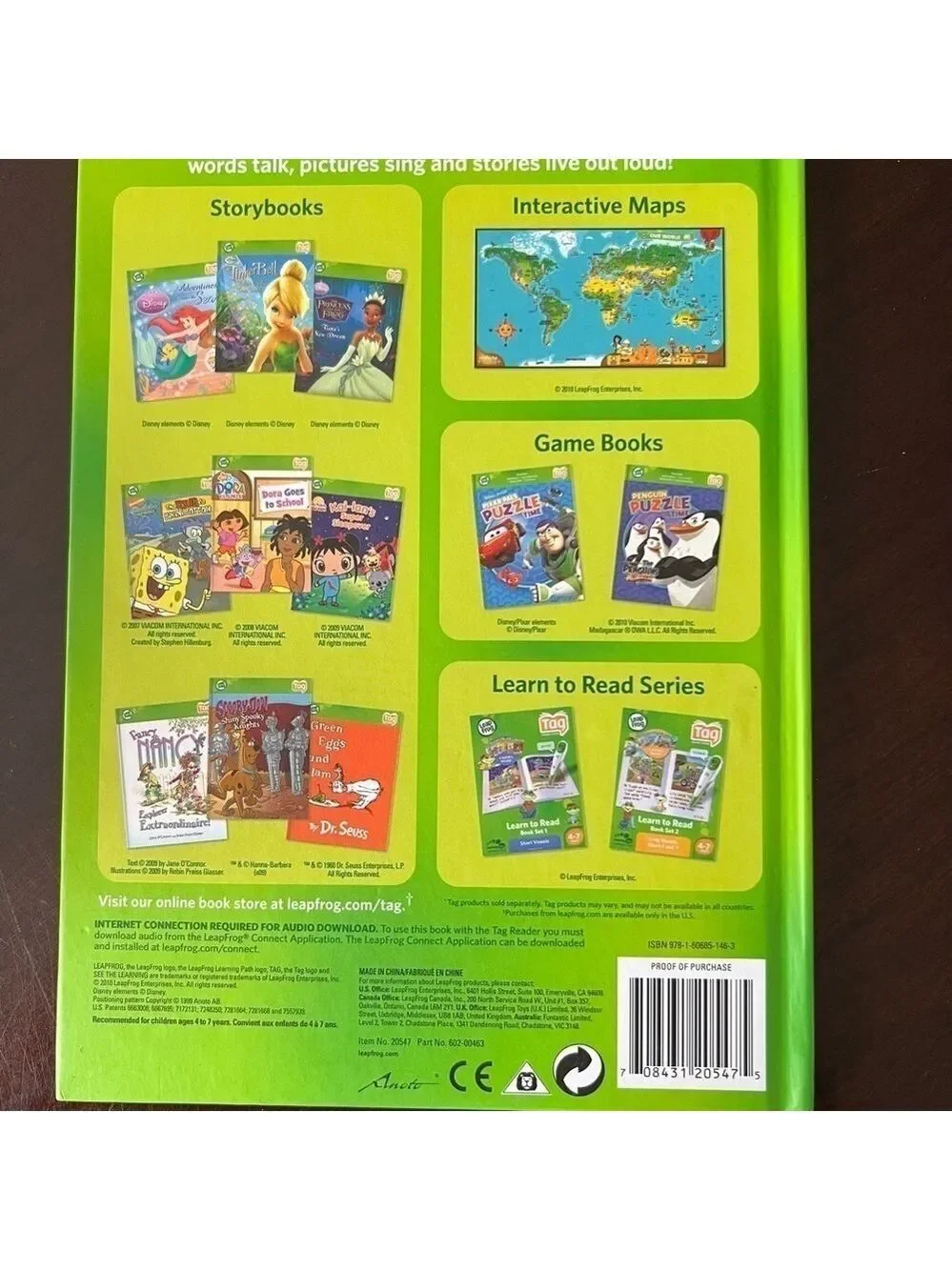 Leap Frog Tag Storybook Tangled Story of Repunzel Hardcover